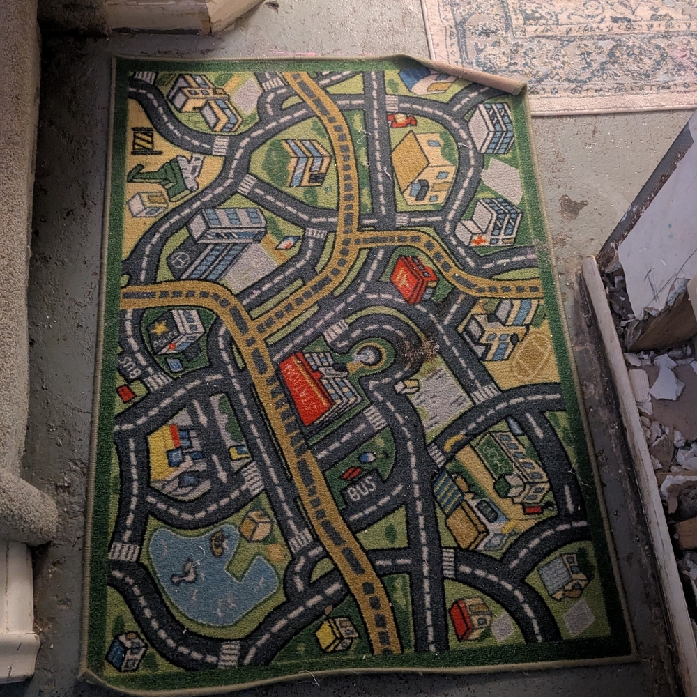 Colorful City Map Play Rug - Picture 1 of 1